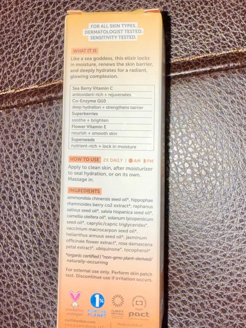 NWT- Earth Harbor Calypso Antioxidant Facial Oil